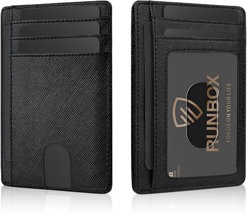 One-click Pop-Up Wallet with Airtag Holder | RFID-Blocking Credit Card Wallet | Minimalist Business Card Holder | Airtag Slot | ID Window | Slim & Carbon Fiber | Smart Edge Wallet for Man (NO AIRTAG) in Saudi Arabia