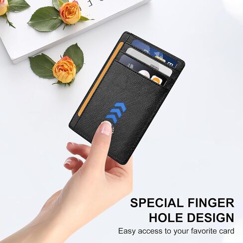 One-click Pop-Up Wallet with Airtag Holder | RFID-Blocking Credit Card Wallet | Minimalist Business Card Holder | Airtag Slot | ID Window | Slim & Carbon Fiber | Smart Edge Wallet for Man (NO AIRTAG) in Saudi Arabia