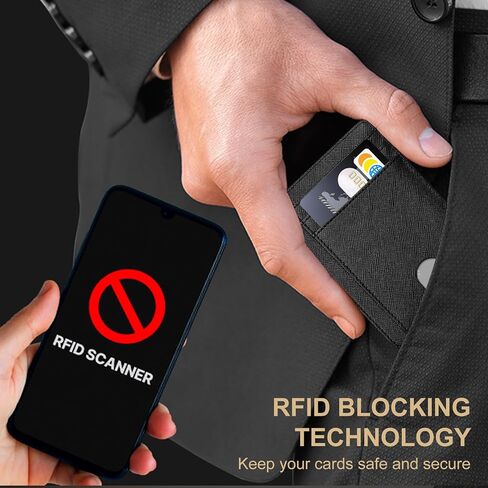 One-click Pop-Up Wallet with Airtag Holder | RFID-Blocking Credit Card Wallet | Minimalist Business Card Holder | Airtag Slot | ID Window | Slim & Carbon Fiber | Smart Edge Wallet for Man (NO AIRTAG) in Saudi Arabia