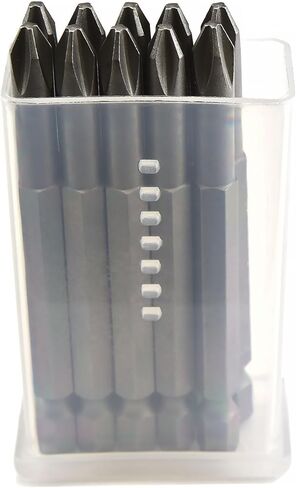 MaxTool 10PCs #3x3" Screwdriver Power Bits Phillip Tip/Point/Head 1/4"Hex Drive #6150 Alloy Steel; PH3x3P10-6150 in Saudi Arabia