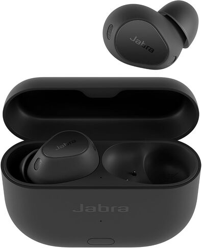 سماعات أذن Jabra Elite 10 Gen 2 اللاسلكية مع صوت دولبي أتموس المكاني - إلغاء الضوضاء المتقدم، راحة طوال اليوم للعمل واللياقة البدنية، سماعات رأس بلوتوث داخل الأذن مع حافظة ذكية - أسود لامع in Saudi Arabia