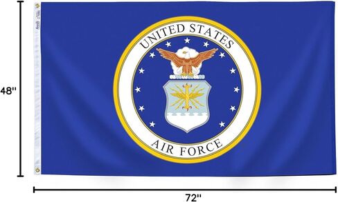 Annin Flagmakers U.S. Airforce Military Flag USA-Made to Official Specifications, Officially Licensed, 2 x 3 Feet (Model 439034) in Saudi Arabia