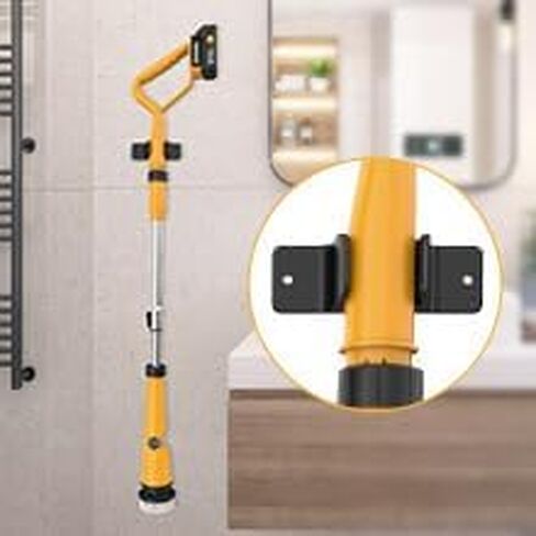Qimedo Electric Spin Scrubber Extra Large Brush Q3,6000 mAh Best Battery Power Scrubber for Cleaning,1200RPM Shower Cordless Cleaning Brush with 8 Brushes for Bath/Tub/Tile/Floor (Smart Display) in Saudi Arabia