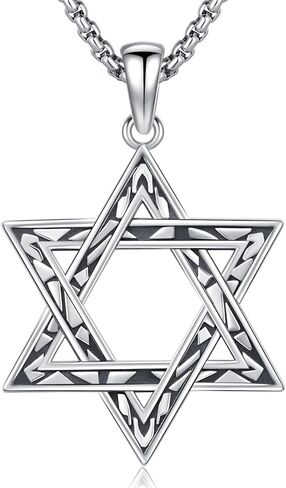 تريسكيليون/نجمة داود/سلتيك كروس/قلادة خماسية 925 فضة سلتيك قلادة مجوهرات روحية للنساء والرجال in Kuwait