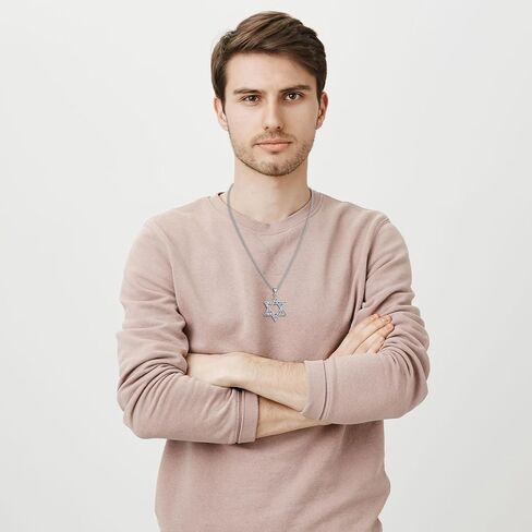 تريسكيليون/نجمة داود/سلتيك كروس/قلادة خماسية 925 فضة سلتيك قلادة مجوهرات روحية للنساء والرجال in Kuwait