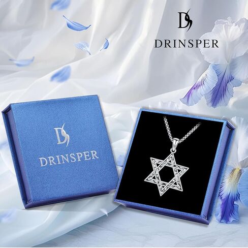 تريسكيليون/نجمة داود/سلتيك كروس/قلادة خماسية 925 فضة سلتيك قلادة مجوهرات روحية للنساء والرجال in Kuwait