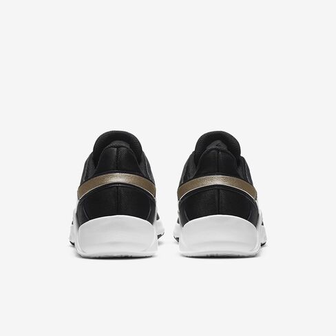 Nike Legend Essential 2 Women's Workout Shoes (CZ3668-001, Black/White/Metallic Gold Grain) in Saudi Arabia