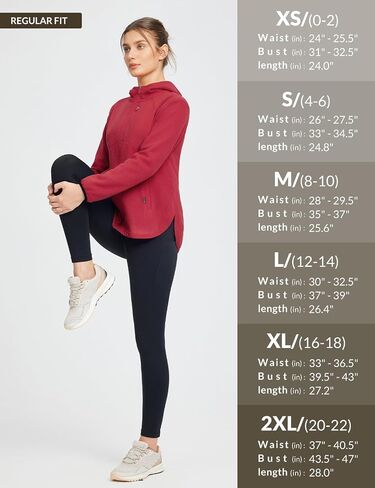 BALEAF Women's Fleece Thermal Jacket Hooded Polar Warm Winter Lightweight Jackets Cold Weather Running Hiking Casual Outdoor in Saudi Arabia