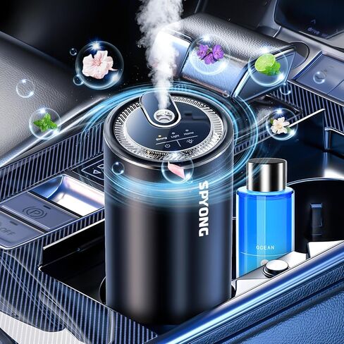 معطر هواء السيارة الذكية، مع جهاز عرض على شكل نجمة، ناشرات للسيارة، تشغيل/إيقاف تلقائي، يدوم من 3 إلى 6 أشهر، تركيز قابل للتعديل، ناشرات مدمجة تعمل بالبطارية للزيوت العطرية (كولونيا) in Saudi Arabia