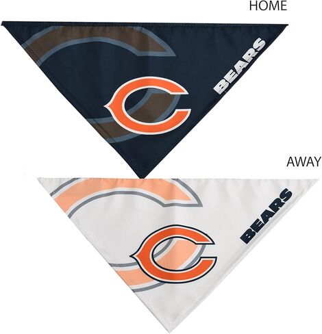 Littlearth Unisex-Adult NFL Chicago Bears Home and Away Pet Bandana Set, Team Color, Medium in Saudi Arabia