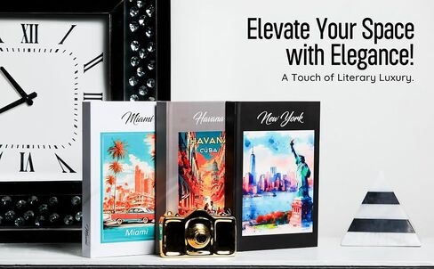 City-Inspired Decorative Books | Coffee Table Books | Coffee Table Decor | Luxury Coffee Table Books | Home décor Accents | Decorative Books | Set of 3 in Saudi Arabia