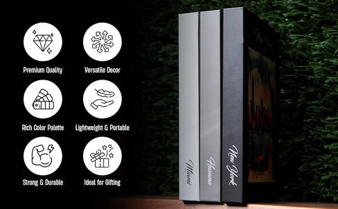 City-Inspired Decorative Books | Coffee Table Books | Coffee Table Decor | Luxury Coffee Table Books | Home décor Accents | Decorative Books | Set of 3 in Saudi Arabia