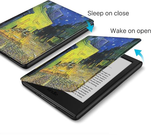 TNP Case for All New Kindle 10th Generation Gen 2019 Release - Will Not Fit Kindle Paperwhite or Oasis, Smart Cover with Auto Sleep & Wake for Amazon 6" Display E-Reader (Composition Book Purple) in Saudi Arabia