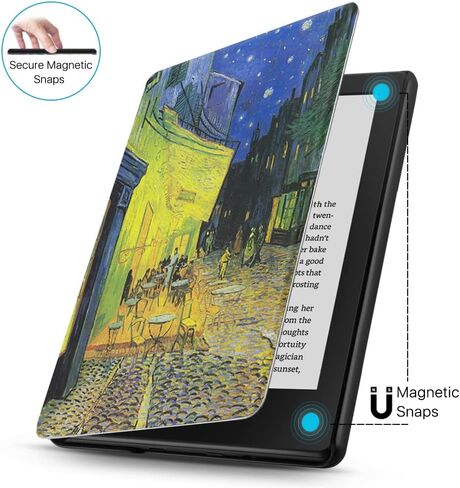 TNP Case for All New Kindle 10th Generation Gen 2019 Release - Will Not Fit Kindle Paperwhite or Oasis, Smart Cover with Auto Sleep & Wake for Amazon 6" Display E-Reader (Composition Book Purple) in Saudi Arabia