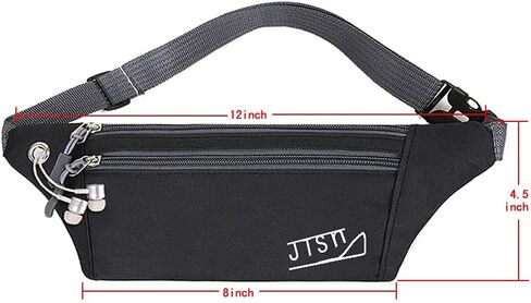JTSN 4 pk Fanny Pack for Women & Men Running Belt Bag Waist Pack Fashionable Crossbody Waterproof Small Lightweight Bum Hip Bag Workout Gift Outdoor Travel Hiking (Grey Black Pink Purple) in Saudi Arabia