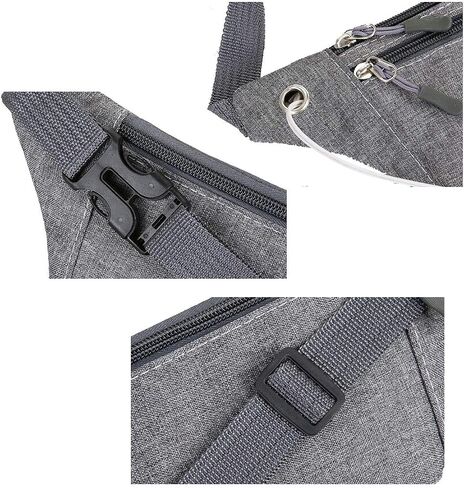 JTSN 4 pk Fanny Pack for Women & Men Running Belt Bag Waist Pack Fashionable Crossbody Waterproof Small Lightweight Bum Hip Bag Workout Gift Outdoor Travel Hiking (Grey Black Pink Purple) in Saudi Arabia