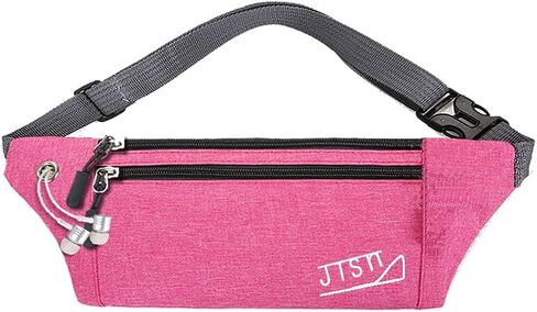 JTSN 4 pk Fanny Pack for Women & Men Running Belt Bag Waist Pack Fashionable Crossbody Waterproof Small Lightweight Bum Hip Bag Workout Gift Outdoor Travel Hiking (Grey Black Pink Purple) in Saudi Arabia