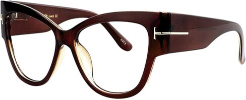 VOOGLAM Oversize Cat Eye Blue Light Blocking Glasses for Women Anti UV Eyestrain Eyewear Elektra in Kuwait