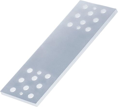 2 قطعة 12 بوصة دعامة لوحة وصلة مستقيمة مسطحة صلبة شديدة التحمل، سمك مفصل فولاذي 4.9 مم، دعامة زاوية لوحة إصلاح مسطحة للأثاث، موصلات الأخشاب الخشبية (6 قياس) in Kuwait