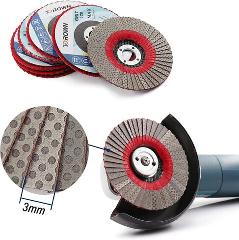 120 Grit 4 Inch Diamond Grinding Electroplated Flap Disc for Glass Ceramic Hard Material (120 Grit) in Kuwait