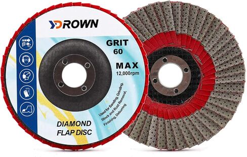 120 Grit 4 Inch Diamond Grinding Electroplated Flap Disc for Glass Ceramic Hard Material (120 Grit) in Kuwait