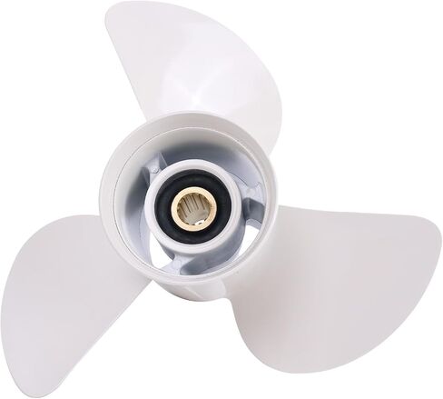مروحة AIVWUMOT 14-1/2 x 17 RH من الألومنيوم 6G5-45947-01-00 متوافقة مع Yamaha 150-300HP 15 سن سبلاين 5127-3145-17 in Saudi Arabia
