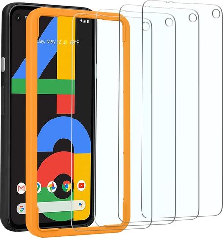 OMOTON Screen Protector for Google Pixel 9 Pro XL, [3+2 Pack] 3 Pack Tempered Glass for Pixel 9 Pro XL & 2 Pack Camera Lens Protector, Case Friendly/Alignment Frame (2024 Released), Not for Pixel 9 Pro in Saudi Arabia