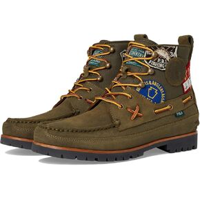 POLO RALPH LAUREN Men's Ranger Mid Suede & Twill Boot Ankle in Saudi Arabia