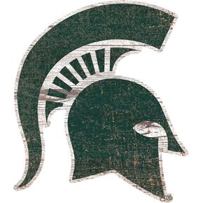 NCAA Michigan State Spartans Unisex Michigan State Team Logo 8in Cutout, Team Color, 8 inch