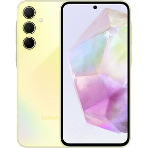 Samsung Galaxy A35 5G + 4G LTE (128GB + 8GB) (Tmobile Mint Tello & Global) Unlocked GSM SM-A356E/DS 6.6" 120Hz 50MP Triple + (25W Wall Dual Charger) (Awesome Lemon 1 Year Waranty Latin America)