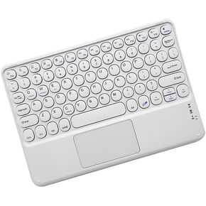 Wireless Keyboard with Touchpad,Ultra-Slim Portable Rechargeable Bluetooth Keyboard,Ipad Keyboard with Trackpad for iPad/iPad Pro and Other iOS Android Windows Devices(Pink)