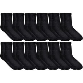 Yacht & Smith Mens Womens Diabetic Neuropathy Edema Socks, Cotton Crew, Ankle Medical Sock