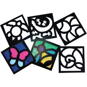 Junior Stained Glass Frames (Pack of 24)