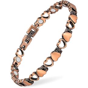 MagVIVACE Pure Copper Ankle Bracelet for Women, Magnetic Anklet with Magnet