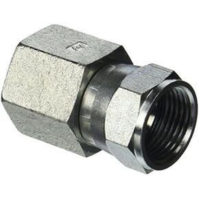 Brennan Industries 6506-12-12 تركيب أنبوب فولاذي مستقيم، 3/4 بوصة - 14 NPTF × 1-1/16 بوصة -12 خيط SAE، 3/4 بوصة NPTF أنثى × 3/4 بوصة دوارة JIC in Kuwait