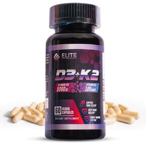 Elite Wellness Vitamin D3 with K2