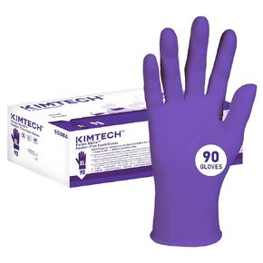 Kimtech™ Purple Nitrile™ Exam Gloves (55084), 5.9 Mil, Ambidextrous, 9.5", X-Large, 90 Nitrile Gloves/Box