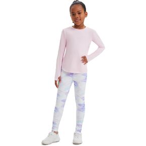 YUDESEN Girls Activewear Set Long Sleeve Tops and Legging Girl Tracksuit 2 Piece Outfits (5-14)