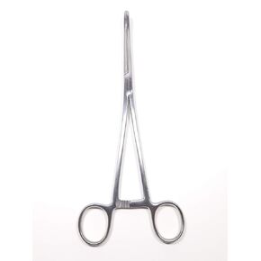 Self Locking Sponge Hemostat Forceps Clamp Piercing Straight Serrated Grasping Jaws Medical Surgical Veterinary Body Piercing/Holding Tattoo Fishing (7")
