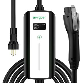 EV Charger for Tesla, Level 1 EV Charger 15Amp 110V, Schedule Time and Adjust Current Connector with NEMA 5-15 Plug 16.4ft Charging Cable, Compatible with All Tesla Model 3/Y/X/S/Cybertruck