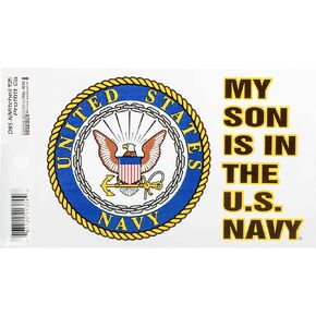 My Son is in The U.S. Navy with Logo Decal