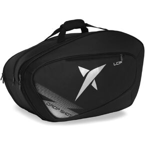 Drop Shot LCP 23 Unisex Padel Racket Bag - Holds up to 2 padel rackets - Versatile Black Tennis - Unisex - Alternative for Tennis Athletes - Multiple Pockets and Shoe Bag