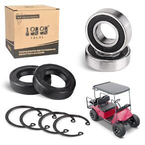 10L0L Rear Axle Shaft Bearing & Seal Kit for EZGO Golf Cart, OEM# 611931 70181-G01 70181G01 15112-G1 15112G1 620343, 2 Pack