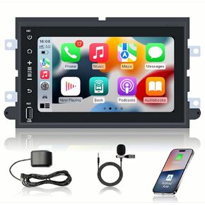Car Radio Stereo for Ford F150 2004 2005 2006 2007 2008 : 4G+64G 1280x800 Resolution 7 Inch Screen Car Radio with GPS Navigation and Backup Camera - Bluetooth Wireless CarPlay Android Auto Car Radio