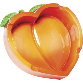 SnowTree - Cool Ashtrays - Cute Novelty Peach Fruit Ashtray - Funny Ash Tray Sets for Anyone - Great Gift for Women & Men- Fancy Fruit Emoji Smoking Accessories