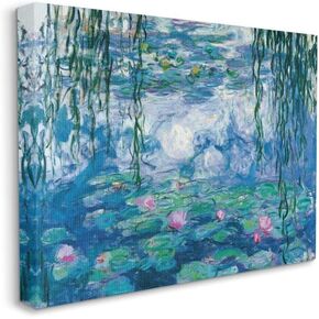 Stupell Industries Classic Water Lilies Painting Monet Pond Detail, Design by Claude Monet