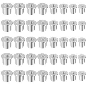 40pcs Dowel and Tenon Center Transfer Plugs Doweling Centering Pins Transfer Plugs 1/4", 5/16", 3/8" and 1/2" Set Drill Hole Tool in Case Doweling Centering Pins for Woodworking