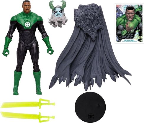 McFarlane Toys DC Multiverse Green Lantern John Stewart Endless Winter 7" Action Figure with Build-A Frost King Piece and Accessories in Saudi Arabia