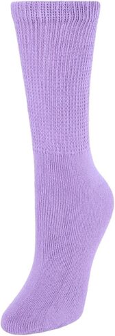 CTM® Women's Diabetic Pastel Color Crew Socks (3 Pack) in Saudi Arabia