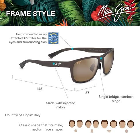 Maui Jim Puakea Rectangular Sunglasses in Kuwait